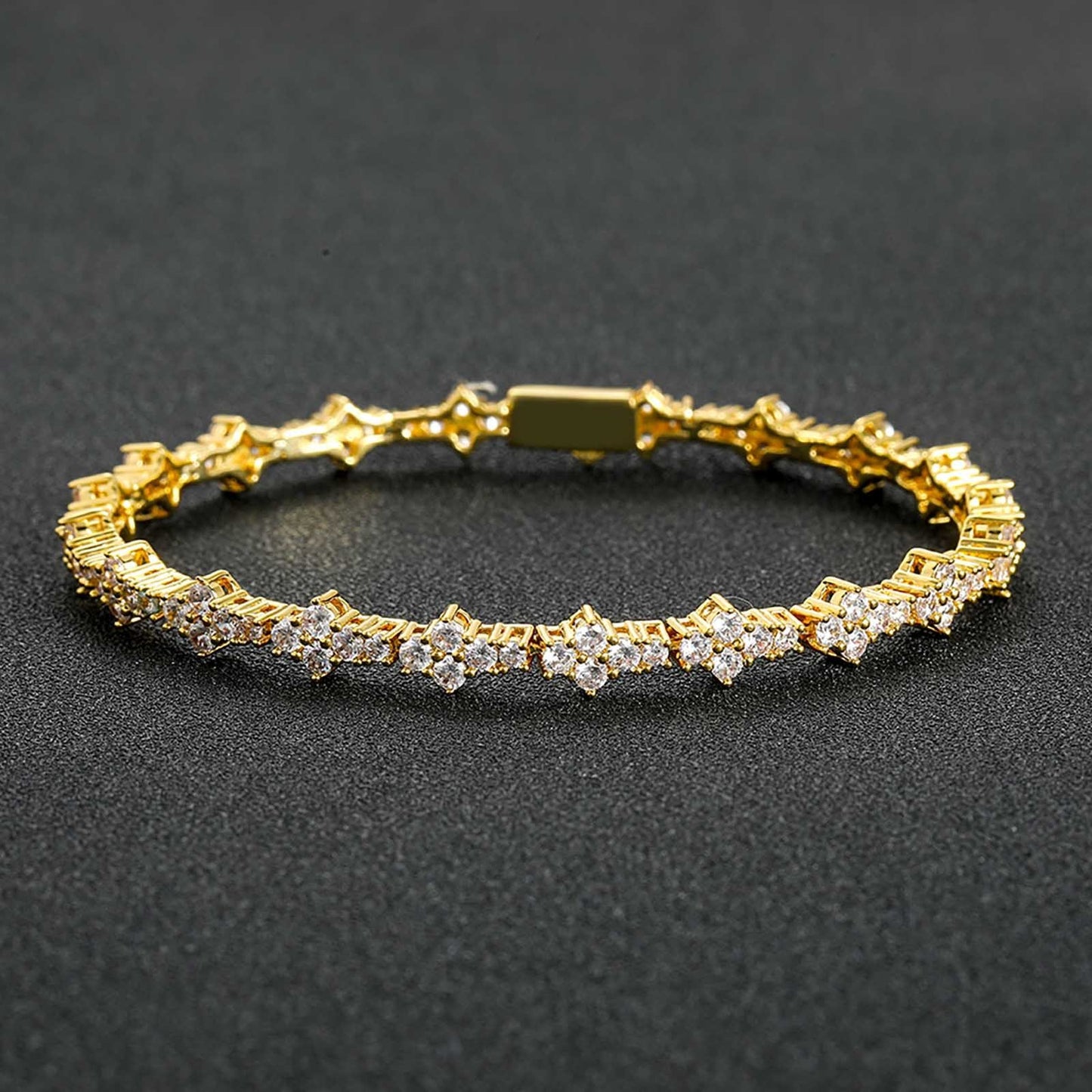 Plum Tennis Chain Men's Hip Hop Bracelet - Euphoryas Tennis Co.