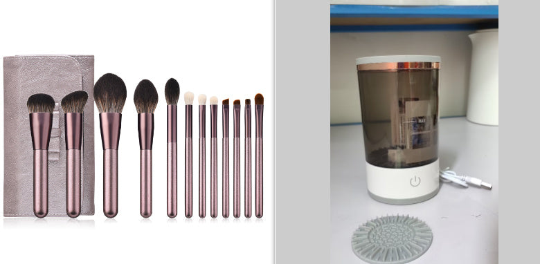 Portable Electric Makeup Brush Cleaner – USB Rechargeable Eye Shadow Brush Cleaning Tool - Yas & Co.