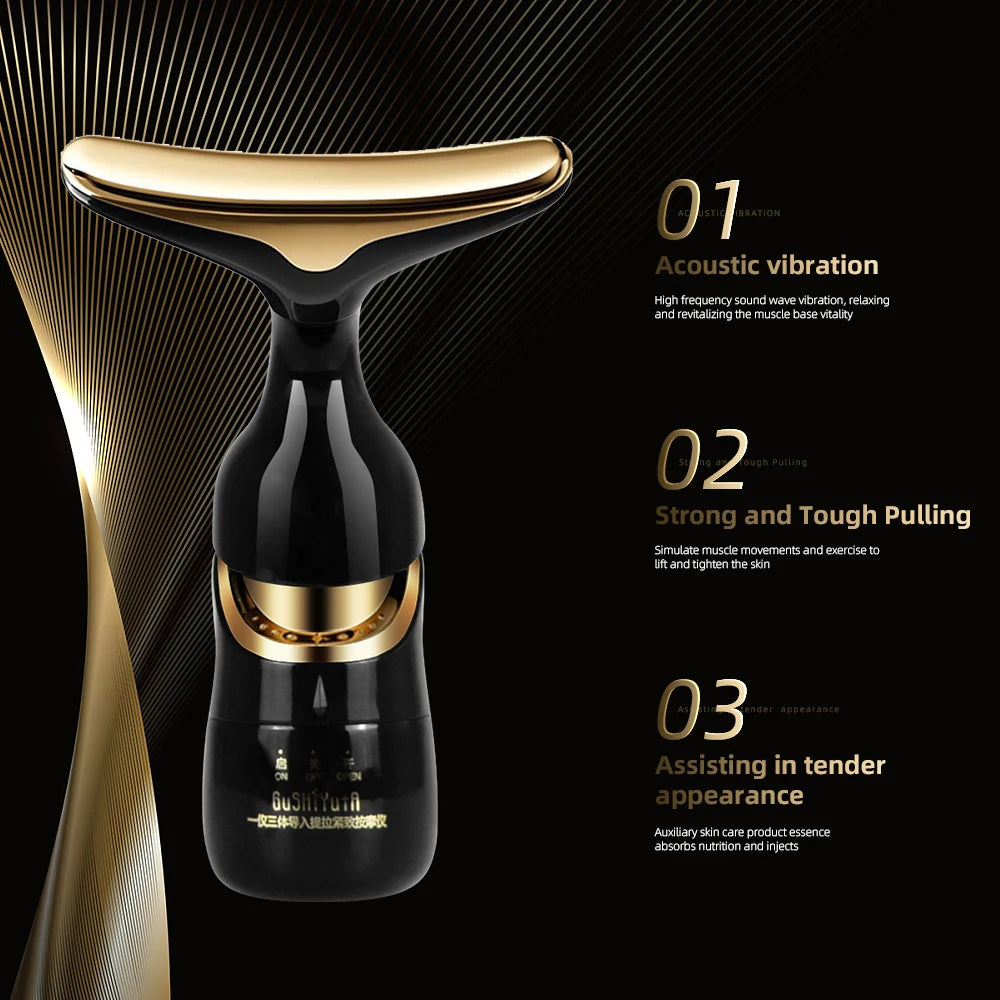 3-in-1 Face Massager – Neck, Facial, and Eye Massage - Euphoryas Permanent Makeup by Yas