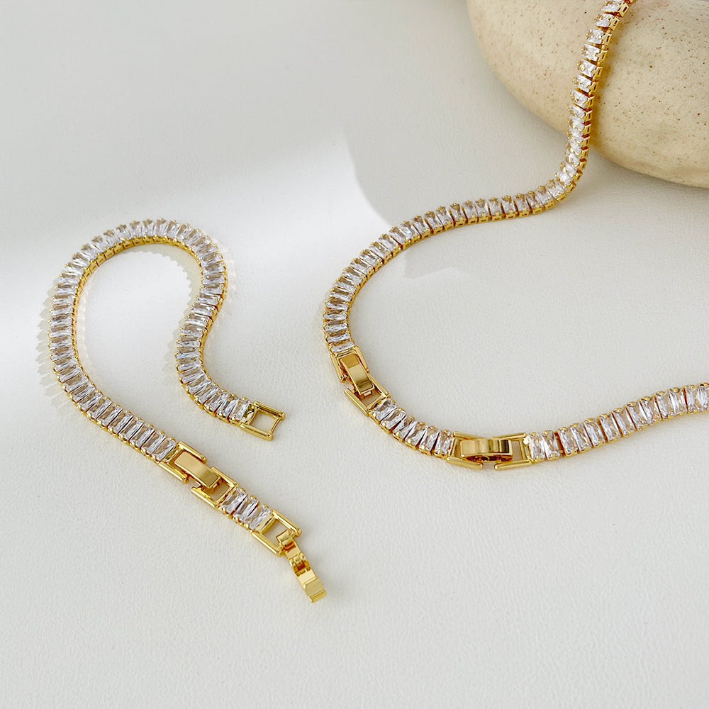Simple Zircon Tennis Chain Bracelet - Euphoryas Tennis Co.