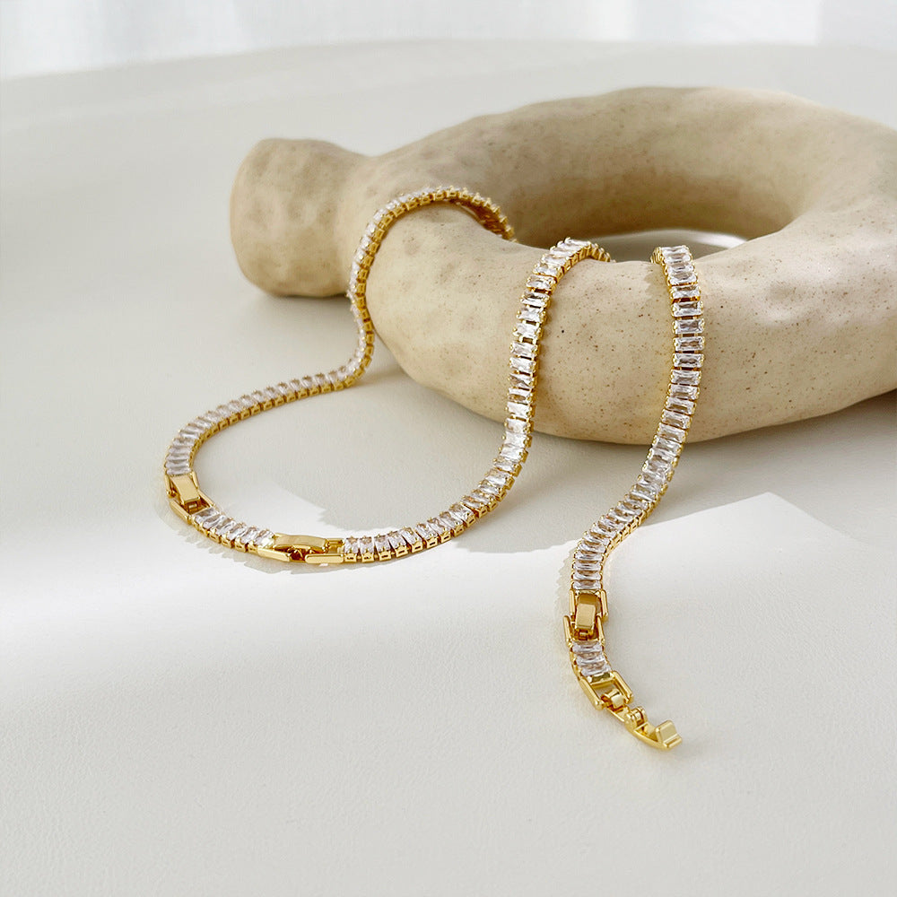 Simple Zircon Tennis Chain Bracelet - Euphoryas Tennis Co.