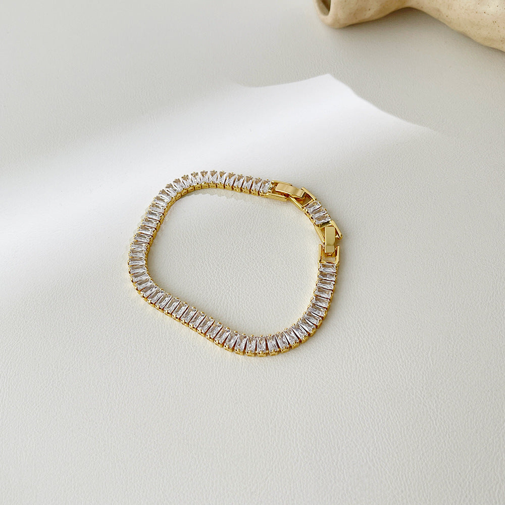 Simple Zircon Tennis Chain Bracelet - Euphoryas Tennis Co.